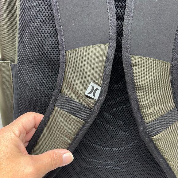 New Hurley Rider Backpack - Army Green - Perfect Gift! - Picture 12 of 13